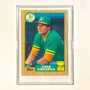 Rare 1987 Topps Jose Canseco MLB Baseball Rookie Card #620 RC​​